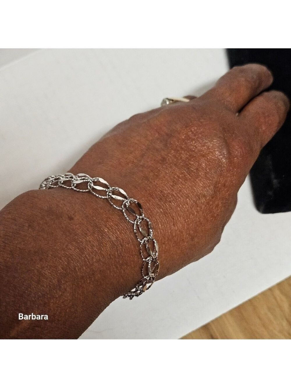 Vintage Sterling Silver Double Link Bracelet